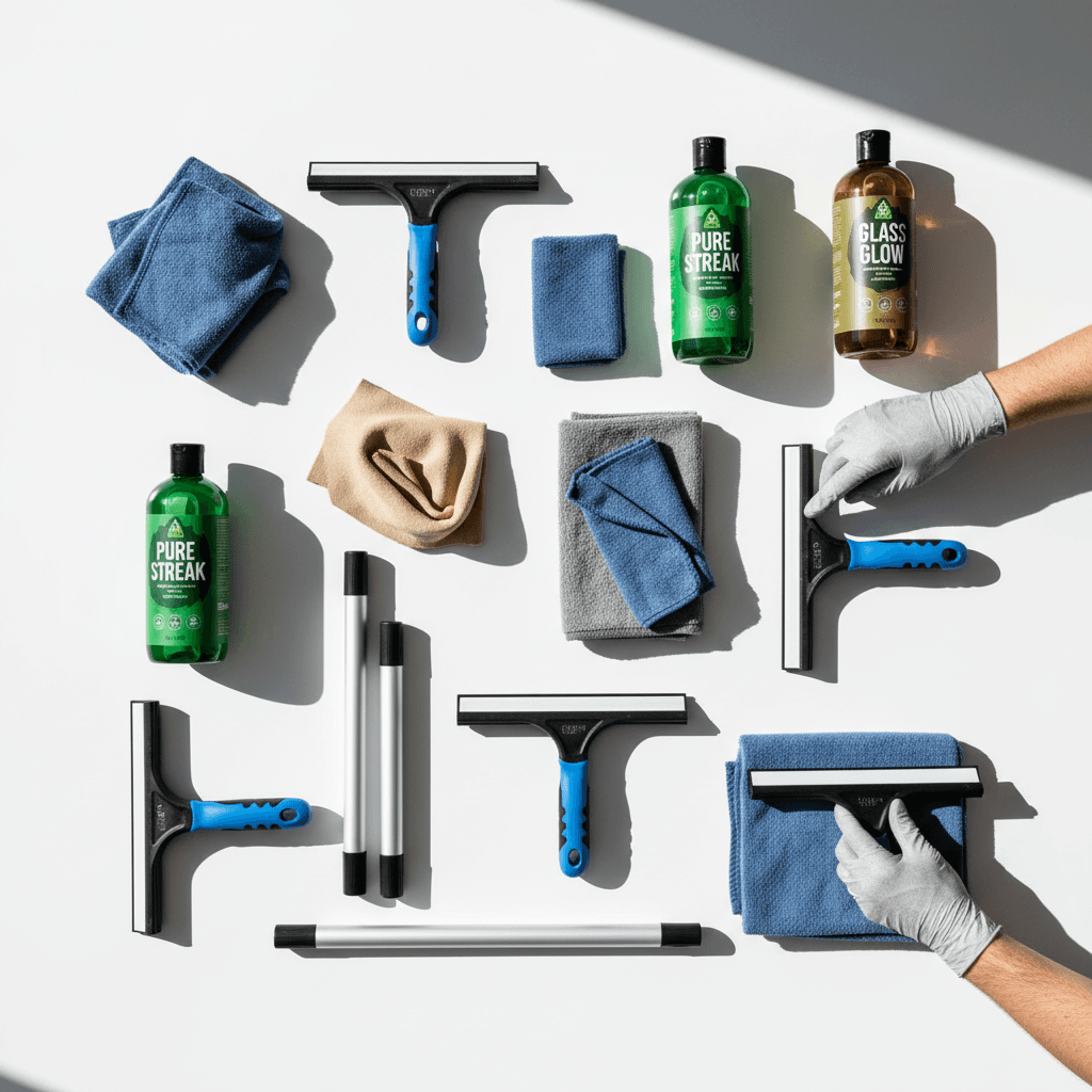Dr. Clean workspace showing shoe repair and cleaning setup